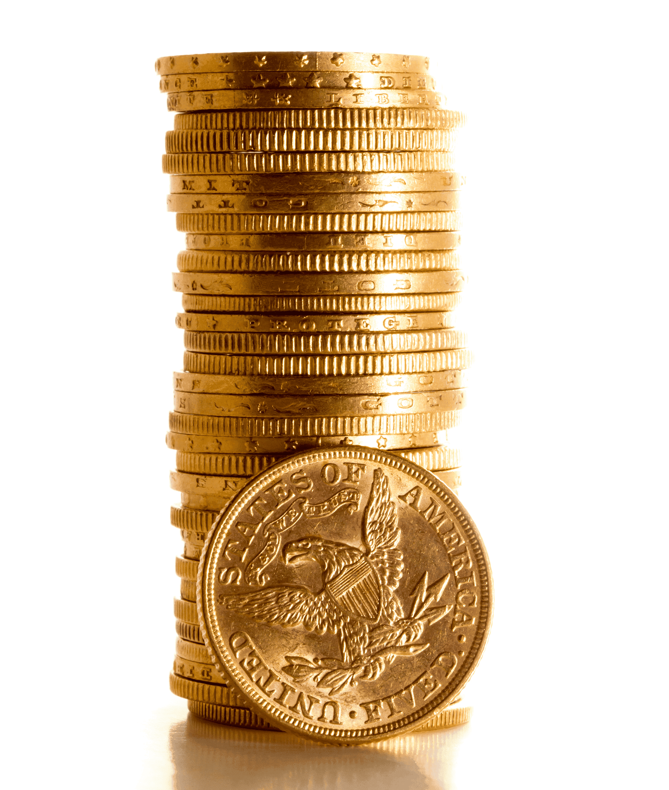Gold and silver coins